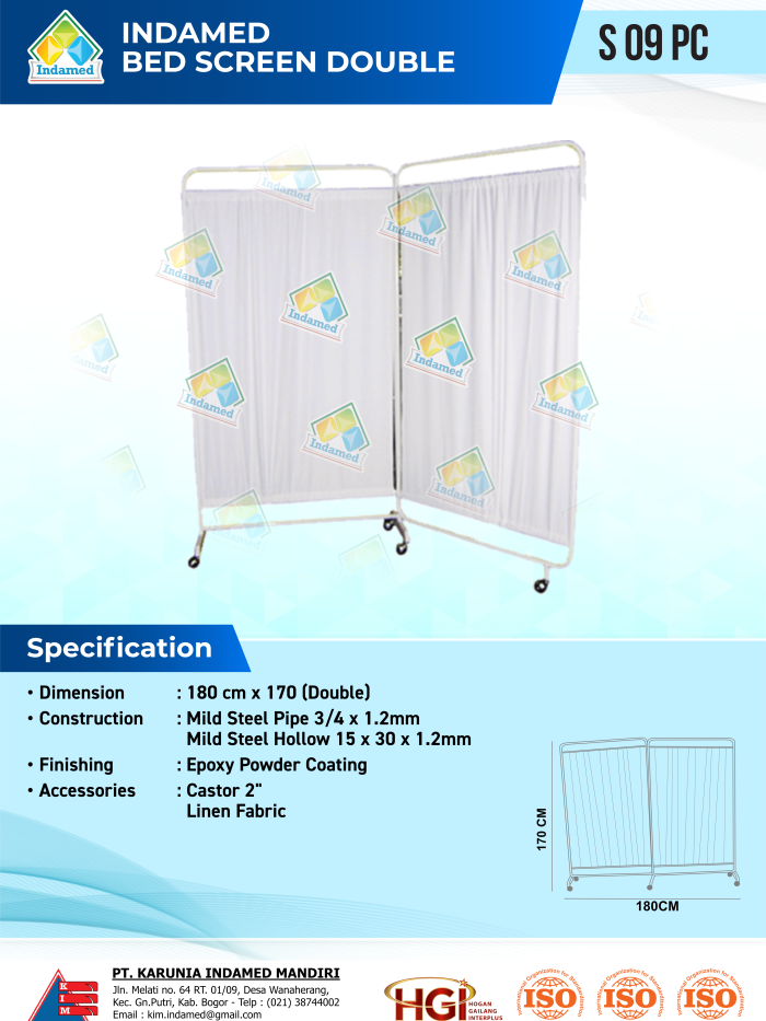 INDAMED Bed Screen Double S 09 PC