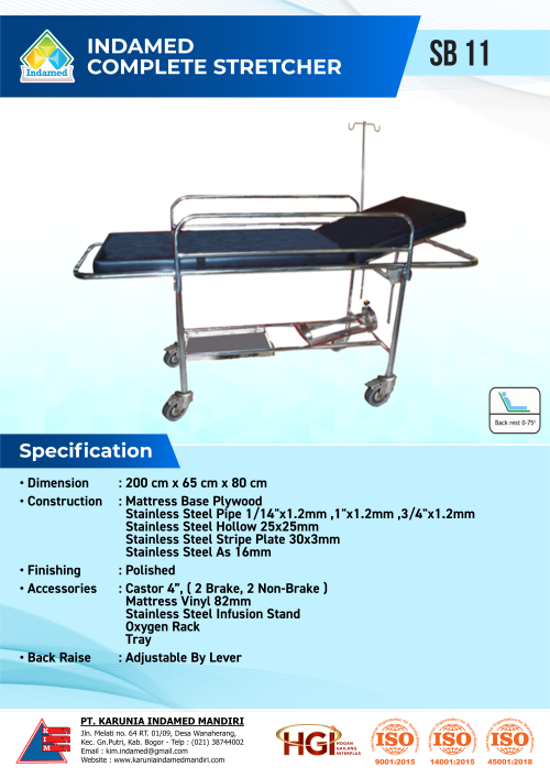 INDAMED Complete Stretcher SB 11