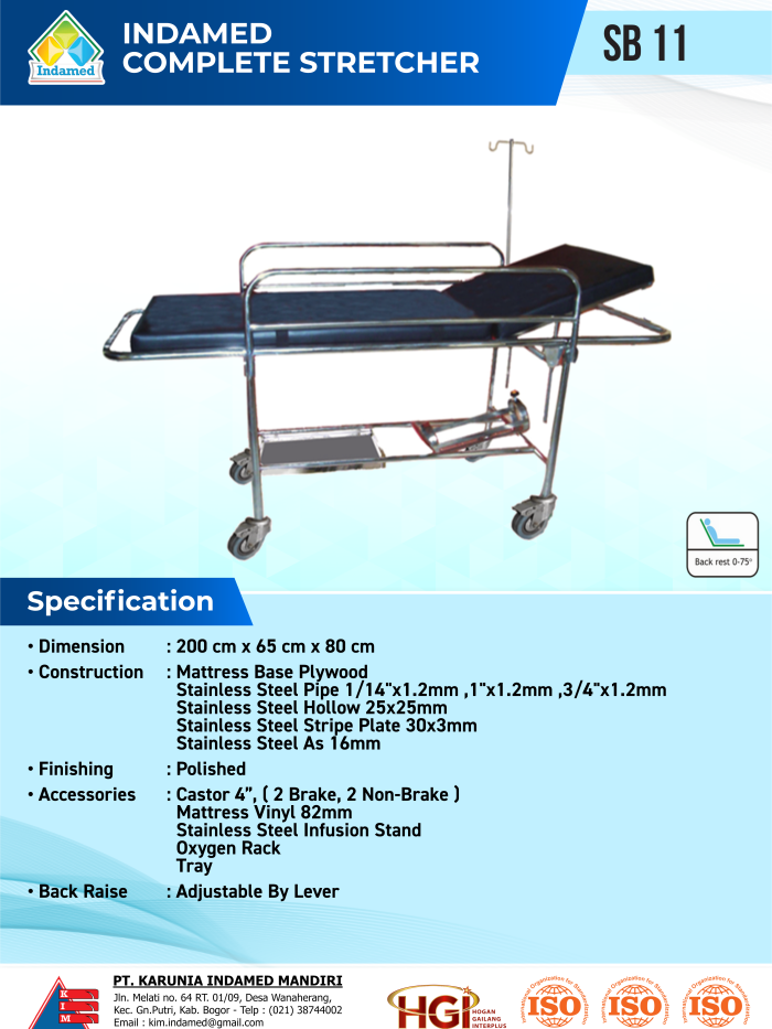 INDAMED Complete Stretcher SB 11