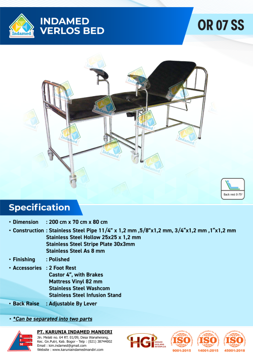 INDAMED Verlos Bed OR 07 SS