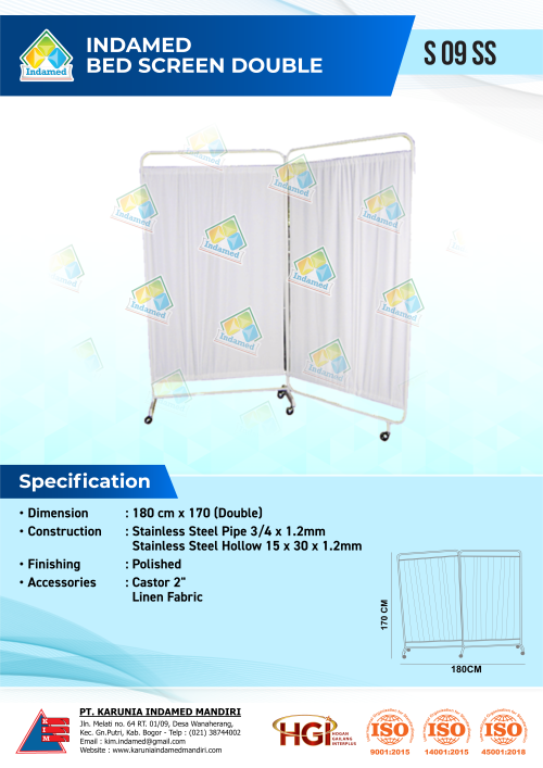 INDAMED Bed Screen Double S 09 SS