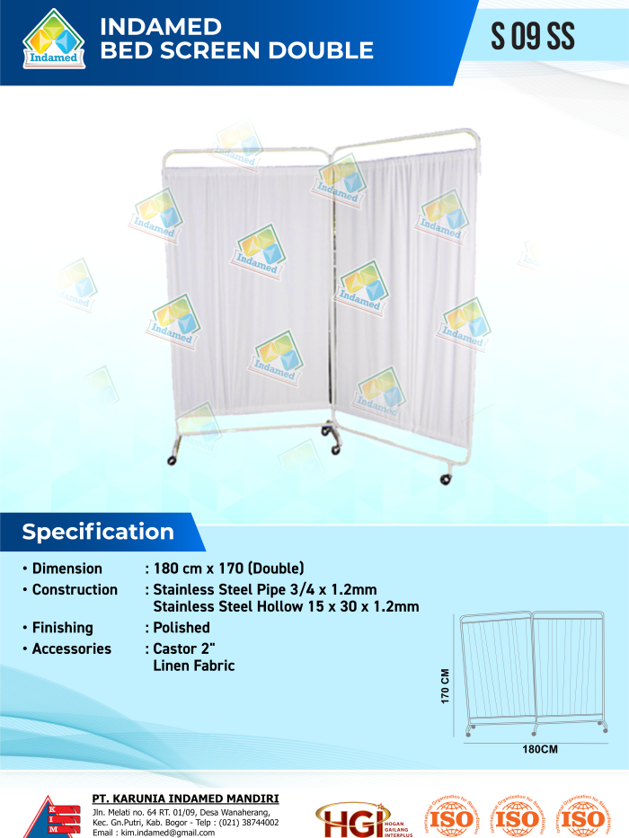 INDAMED Bed Screen Double S 09 SS